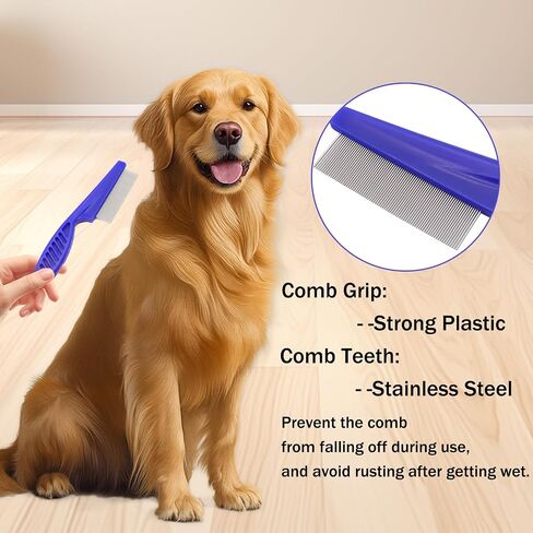 4Pcs Pet Comb, Multi-functional Fine-Tooth Comb for Smooth the Hair, Brush for Pet Dog Cat in Saudi Arabia