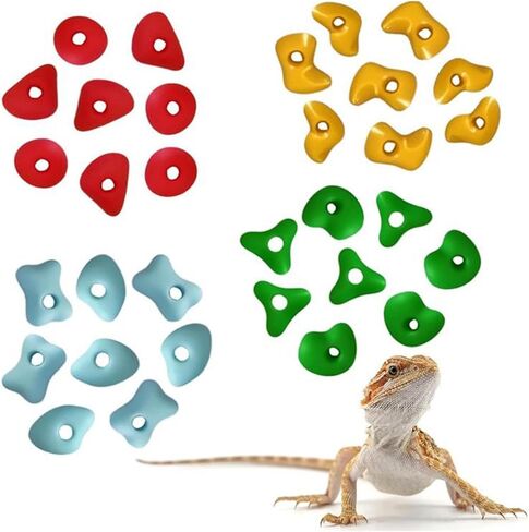 10Pcs Acrylic Reptile Climbing Rock Reptile Habitat Decor Stones Anti Slip Pet Terrarium Grip Stones for Habitat Decoration in Saudi Arabia