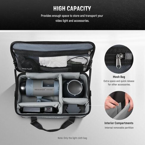 Neewer Trolley Case for Photo Studio Equipment, 30"x11"x11"/77x28x27cm, Tripod Rolling Bag with Wheels/Straps/Padded Compartment/Handle for Light Stands, Strobes, Photography Accessories, PB005 in Saudi Arabia