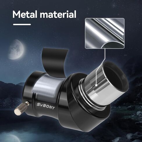 SVBONY SV222 90 Degree Diagonal Mirror, 1.25 Inch Telescope Diagonal with Anti Reflection Coating Metal, Telescope Accessory for Refractor Telescope in Saudi Arabia