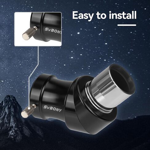 SVBONY SV222 90 Degree Diagonal Mirror, 1.25 Inch Telescope Diagonal with Anti Reflection Coating Metal, Telescope Accessory for Refractor Telescope in Saudi Arabia