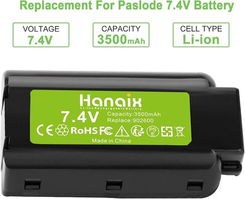 Hanaix 2Pack 4000mAh 6V Battery Compatible with Paslode 404717 B20544E BCPAS-404717 404400 900400 900420 900600 901000 902000 B20720 CF-325 IM200 F18 IM250 IM250A IM350A IM350CT PS604N Ni-MH in Kuwait