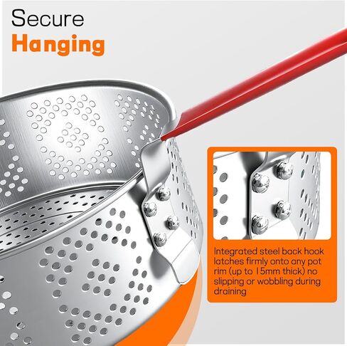 مجموعة مقلاة السمك الخارجية 10 كيو تي من فيرالون، وعاء ألومنيوم عالي التحمل وسلة 10 كيو تي مع حقنة، وقضيب تثبيت، ومقياس حرارة لطهي أجنحة الدجاج، والمأكولات البحرية، والبطاطس المقلية in Kuwait