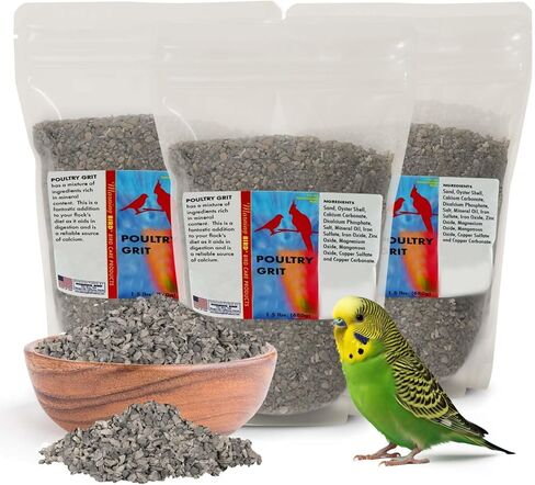 حصى الدواجن لطيور الصباح للطيور 1.5 رطل - مكمل غني بالمعادن لدعم الهضم والكالسيوم - إضافات أعلاف الدواجن الطبيعية وحصى الدجاج للطيور الصحية in Kuwait