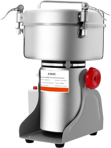 Grain Mill, 2500g 4500W Grain Mill for Flour Commercial Spice Grinder 32000r/min High-speed Flour Mill Grinder for Home for Dry Spice Herbs Grains Coffee Rice Pepper (2500g) in Saudi Arabia