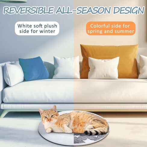 VitalCozy 2 Pack Self Warming Cat Mat Self Heating Pad Bed Reversible Machine Washable Reflects Body Heat Warm Thermal Pet Pad Crate Blanket for Feral and Indoor Cat(16'',Large Star) in Saudi Arabia