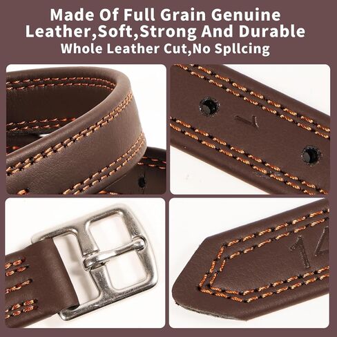 Stirrup Leathers for English Saddles, 2 Pack Equestrian Riding Stirrup Straps with Stainless Steel Buckle & Sturdy Nylon Core, Horse Riding Gear for Daily Riding/Schooling/Showing (Brown, 54) in Saudi Arabia