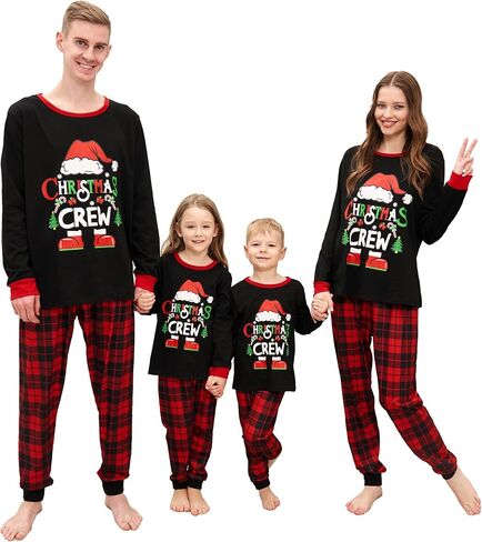 Manooby Christmas Pajamas for Family,Christmas Pajamas Matching Sets,Xmas Pjs for Men Women Dog in Saudi Arabia