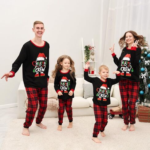 Manooby Christmas Pajamas for Family,Christmas Pajamas Matching Sets,Xmas Pjs for Men Women Dog in Saudi Arabia