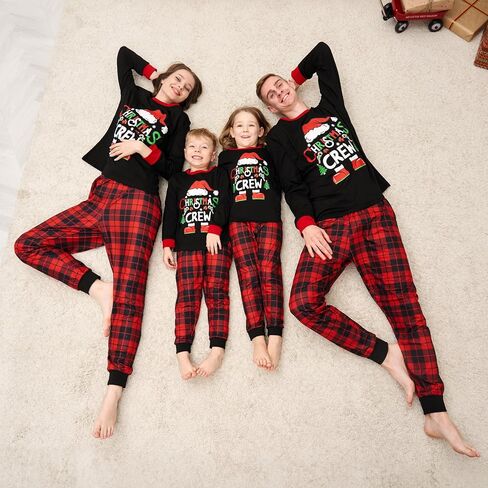 Manooby Christmas Pajamas for Family,Christmas Pajamas Matching Sets,Xmas Pjs for Men Women Dog in Saudi Arabia