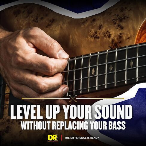 DR Strings PURE BLUES Bass Guitar Strings (PB-45), Silver in Kuwait