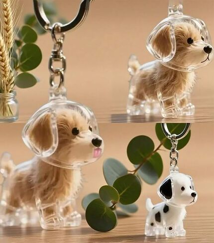Collector Keychain Charm Storage Box, DIY Pet Keepsake Furs Collection Capsules, Holder Keyring Memorial for Pet Lovers in Saudi Arabia