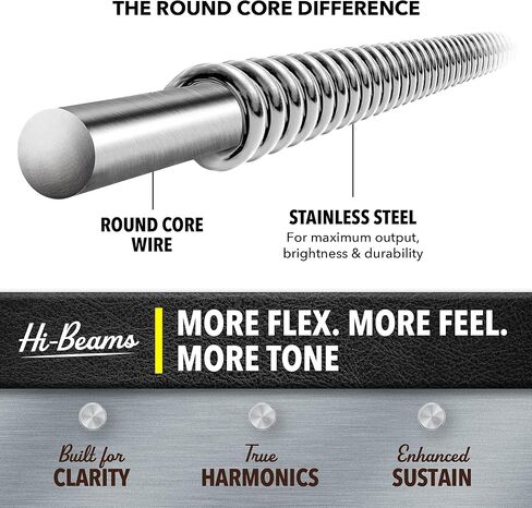 DR Handmade Strings DR Hi-Beam Round Core Medium 5 Bass Guitar Strings (MR5-130) in Kuwait