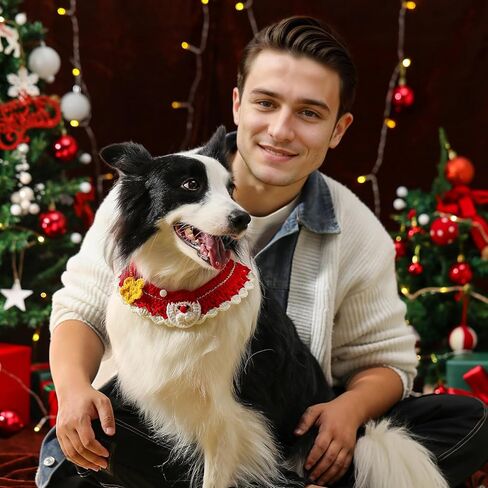 عصابات رأس للكلاب، وشاح عيد الميلاد للكلاب، ملابس، للأولاد والبنات، 3 تصميمات - أزياء للحفلات، أخضر، أحمر ناعم، إكسسوارات للكلاب، مقاس متوسط، كبير، صغير (متوسط، عيد الميلاد 1) in Kuwait