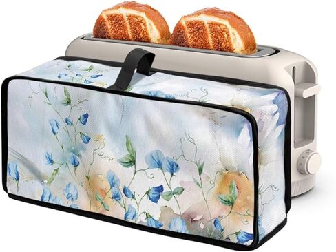 ZDCUSTOM Slim Toaster Dust Cover 2 Slice, Long Slot Toaster Oven Bread Maker Machine Stain Resistant Kitchen Small Appliance Cover Green Sage Leaf in Saudi Arabia