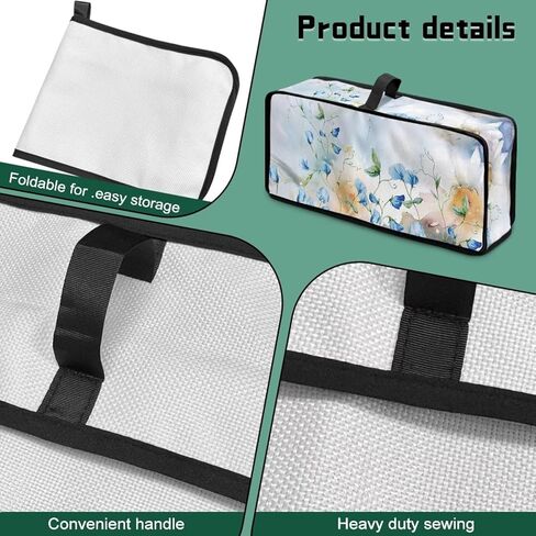 ZDCUSTOM Slim Toaster Dust Cover 2 Slice, Long Slot Toaster Oven Bread Maker Machine Stain Resistant Kitchen Small Appliance Cover Green Sage Leaf in Saudi Arabia