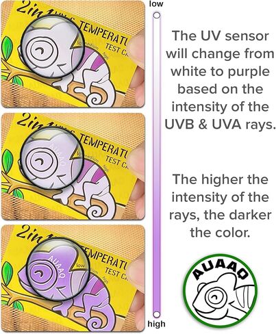جهاز قياس الأشعة فوق البنفسجية للزواحف 2 في 1 (2، أصفر) in Kuwait