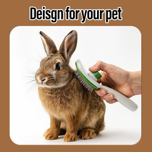 2 Pcs Self Cleaning Slicker Brush & Bath Brush For Dogs and Cats - Skin Friendly Deshedding Dog Brush Suitable For Shedding & Haired Pets, Green in Saudi Arabia