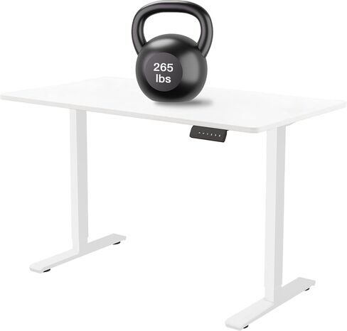 Dual Motor Standing Desk Frame 256 lbs Weight Capacity, Stand up Desk Frame Workstation, Electric Adjustable Legs, 3 Memory Height Settings, with Cable Management Tray, 2pcs Headphone Hook in Saudi Arabia