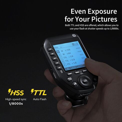 مشغل فلاش لاسلكي Godox XProII-F لكاميرا فوجي، 1/8000s HSS TTL تحويل يدوي TCM وظيفة شاشة LCD كبيرة جهاز إرسال فلاش متوافق مع Fuji GRX50S X-T1 X-T2 X-10 X-PRO1 X-A3 X100T X100F in Saudi Arabia