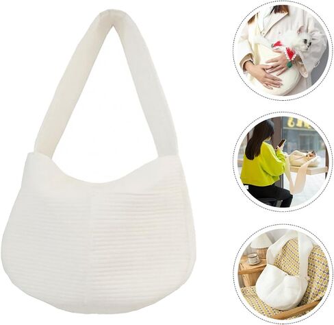 Homoyoyo Large Canvas Pet Carrying Bag for Cats and Puppies Up to Wear-Resistant Kitten Outing Pouch with Breathable Design for Hiking Travel Camping and Outdoor Adventures in Saudi Arabia