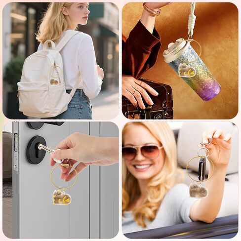 5pcs Cat Fur Storage Bottle Cat Hair Keychain Cats Hair Holder Keychain Bottle Pendants Capsule Toys Pet Hairs Container with Tweezers/Comb(Color:A) in Saudi Arabia