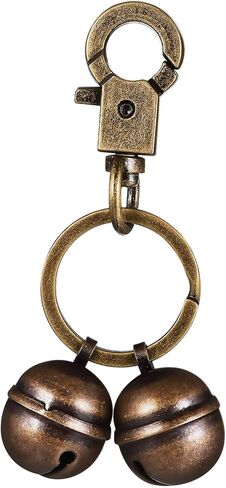 Brass Pet Collar Bell Pendant with Spring Snap Hook Rustic Dog and Cat Collar Charm Safety Signaling Accessory for Training and Tracking in Saudi Arabia