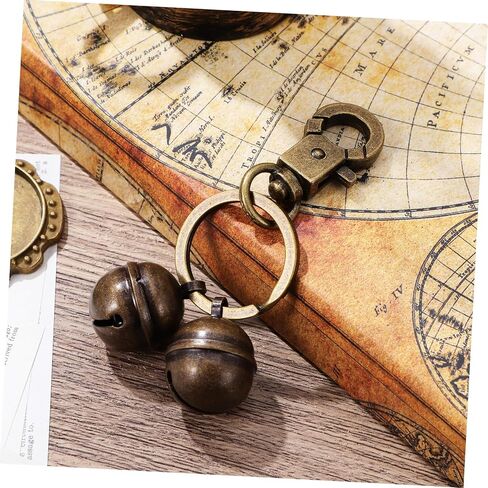 Brass Pet Collar Bell Pendant with Spring Snap Hook Rustic Dog and Cat Collar Charm Safety Signaling Accessory for Training and Tracking in Saudi Arabia