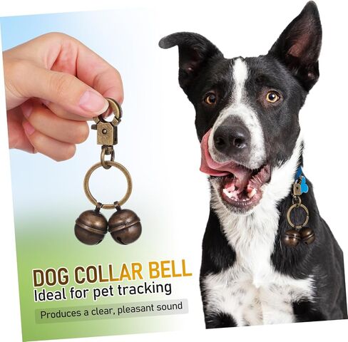Brass Pet Collar Bell Pendant with Spring Snap Hook Rustic Dog and Cat Collar Charm Safety Signaling Accessory for Training and Tracking in Saudi Arabia