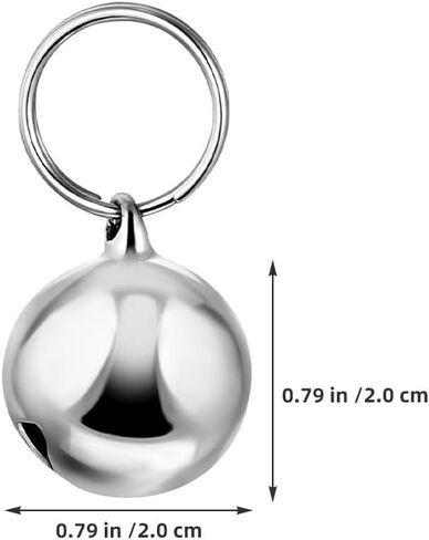 Kisangel 12pcs Bell For Dog Collar: Small Bells For Dogs And Cats - Anti-Lost Pet Collar Charms With Lightweight Design - Pet Supplies in Saudi Arabia