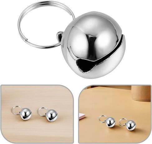 Kisangel 12pcs Bell For Dog Collar: Small Bells For Dogs And Cats - Anti-Lost Pet Collar Charms With Lightweight Design - Pet Supplies in Saudi Arabia