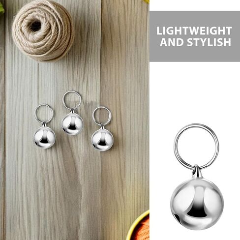Kisangel 12pcs Bell For Dog Collar: Small Bells For Dogs And Cats - Anti-Lost Pet Collar Charms With Lightweight Design - Pet Supplies in Saudi Arabia