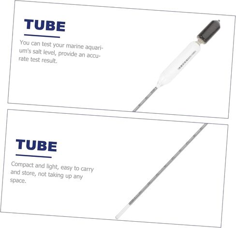 PRETYZOOM High Precision Glass Hydrometer for Saltwater Aquarium Easy to Use Tester for Fish Tanks Pools Aquaculture Lightweight Portable Water Measuring Instrument in Saudi Arabia