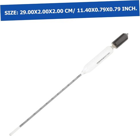 PRETYZOOM High Precision Glass Hydrometer for Saltwater Aquarium Easy to Use Tester for Fish Tanks Pools Aquaculture Lightweight Portable Water Measuring Instrument in Saudi Arabia