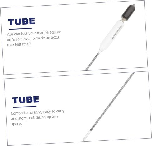 VOSAREA Professional Hydrometer for Sea Water Scale Glass Densitometer for Aquaculture Fish Tanks and Water Laboratories Compact Easy to Use in Saudi Arabia