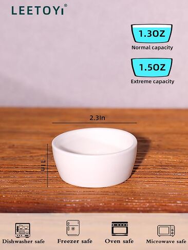 6 Pcs Spider Micro Ceramic Water Bowl, Mini Pet Dish for Spider Tarantula Scorpion Millipede Hermit Crab Tiny Reptile (1.5 oz) in Kuwait