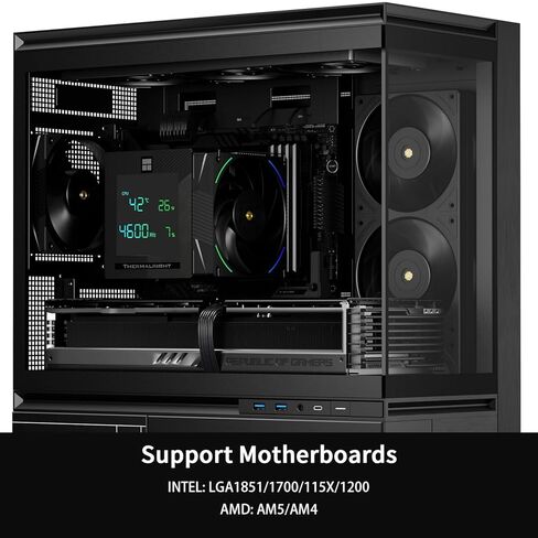 Thermalright Phantom Spirit 120 برودة وحدة المعالجة المركزية الرقمية للثلوج ، مراوح PWM مزدوجة ، 7 أنابيب حرارة تبريد وحدة المعالجة المركزية ، غطاء شاشة رقمية أعلى ، ل LGA1700/1851/1150/1151/1200/10/2011 ، AM4/AM5 ، COWNTONK COARNINC in Kuwait