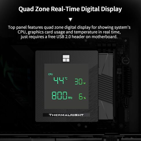 Thermalright Phantom Spirit 120 برودة وحدة المعالجة المركزية الرقمية للثلوج ، مراوح PWM مزدوجة ، 7 أنابيب حرارة تبريد وحدة المعالجة المركزية ، غطاء شاشة رقمية أعلى ، ل LGA1700/1851/1150/1151/1200/10/2011 ، AM4/AM5 ، COWNTONK COARNINC in Kuwait