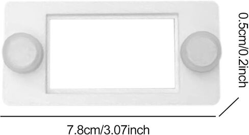 Reptile Tanks Thermometer Holder 7.8x0.5cm Compact for Habitat Management Lightweight Gauge Holder Hygrometer Mount, Black in Saudi Arabia