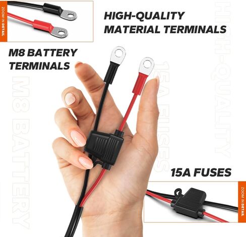 LiTime 2-Bank 10A (10A/Bank) Dual Smart Battery Charger, 14.6V LiFePO4 Battery Charger AC-DC Charger with Fuse, LED Indicator for RV, Boat, Motorcycle, Lawn Mower, Trolling motor and Lead Acid Battery in Kuwait