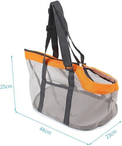 PRETYZOOM Large Puppy Carrier Bag with Breathable Mesh Nylon Pet Outdoor Handbag for Dogs and Cats Lightweight Dog Carrier Pocket for Hiking Camping Travel Orange in Saudi Arabia
