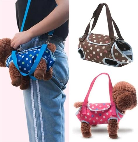 القطط والكلاب الأليفة - حقيبة يد كتف قابلة للتنفس للأرجل ﻿(أسمر،S) in Kuwait