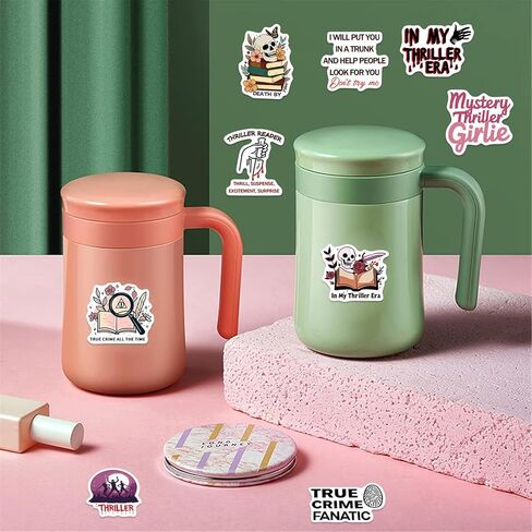 200pcs الرومانسية الكتب ملصقات لـ Kindle ، ملصقات كتب مقاومة للماء ثلاثية الأبعاد لزجاجات المياه ، والهدايا الكتب المقدمة للقارئ البالغين ، شارات القراءة Gilltery للكتاب المحمول Ebook Pad Scrapbook in Kuwait