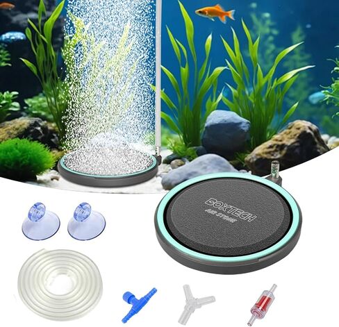 UPETTOOLS Aquarium Air Stone 2.0 Inch Nano Oxygen Diffuser Disc for Ultra-Fine Bubbles, Super Quiet Aeration for Small Fish Tanks, Nano Aquariums & Hydroponic Systems in Saudi Arabia