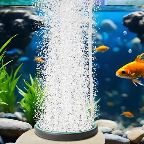 UPETTOOLS Aquarium Air Stone 2.0 Inch Nano Oxygen Diffuser Disc for Ultra-Fine Bubbles, Super Quiet Aeration for Small Fish Tanks, Nano Aquariums & Hydroponic Systems in Saudi Arabia