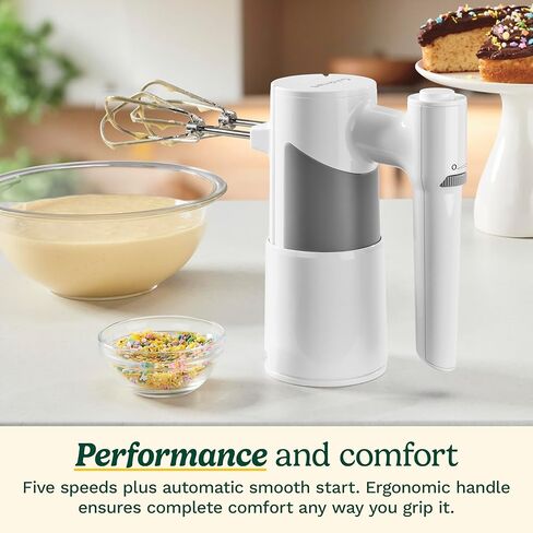 Cuisinart 5 Speed Hand Mixer with Storage Case, White, HM-150S in Saudi Arabia