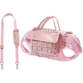 Dog Lift Harness Backpack for Small Dogs, Adjustable Straps Dog Sling Carrier for Hiking, Travel, Outdoor – Pink Small in Saudi Arabia