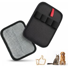 Pet Hair Removal Glove, Reusable Pet Hair Removal Tool Snug 4-Finger Fit Breathable – Magic Grooming Brush for Cats & Dogs, Electrostatic Pet Hair Remover for Laundry, Carpet, Couch & Curtains in Saudi Arabia