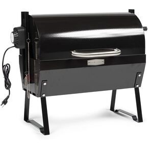 Ash & Ember 4W Rotisserie Spit Roaster Grill, Rated 33 LB, Horizontal Adjustable Spit Rod for Outdoor Charcoal BBQ with Hood, Roast Chicken, Lamb, Pig, Beef in Saudi Arabia