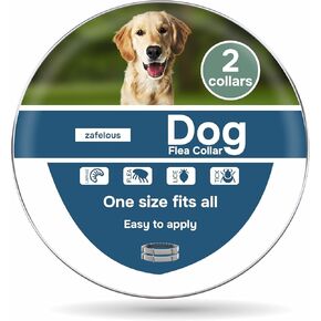Flea and Tick Prevention for Dogs - Flea Collar - 2 Count - Adjustable in Kuwait